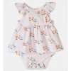 Cheapest 🎁 Jack & Milly Adelaide Flutter Sleeve Romper In Milk 🧨