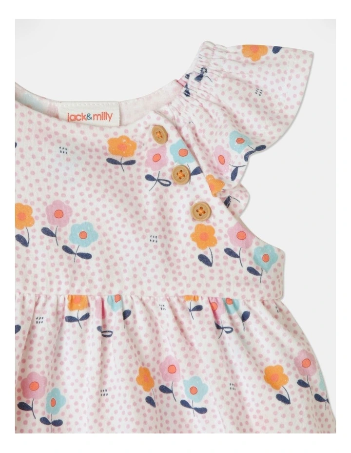 Cheapest π Jack & Milly Adelaide Flutter Sleeve Romper In Milk 𧨠- Image 4