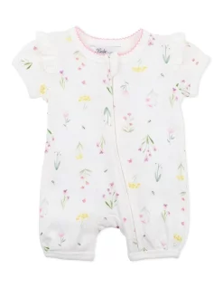 Cheap โ Bebe Hana Short Sleeve Zip Romper In White ๐ฏ