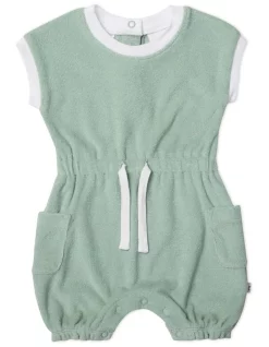 Brand new 🌟 Marquise Terry Towelling Romper In Light Green ❤️