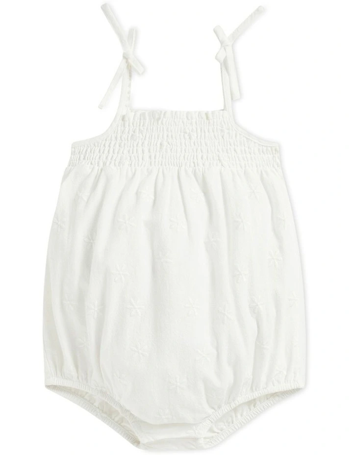 Brand new βοΈ Seed Heritage Embroidered Romper In White π