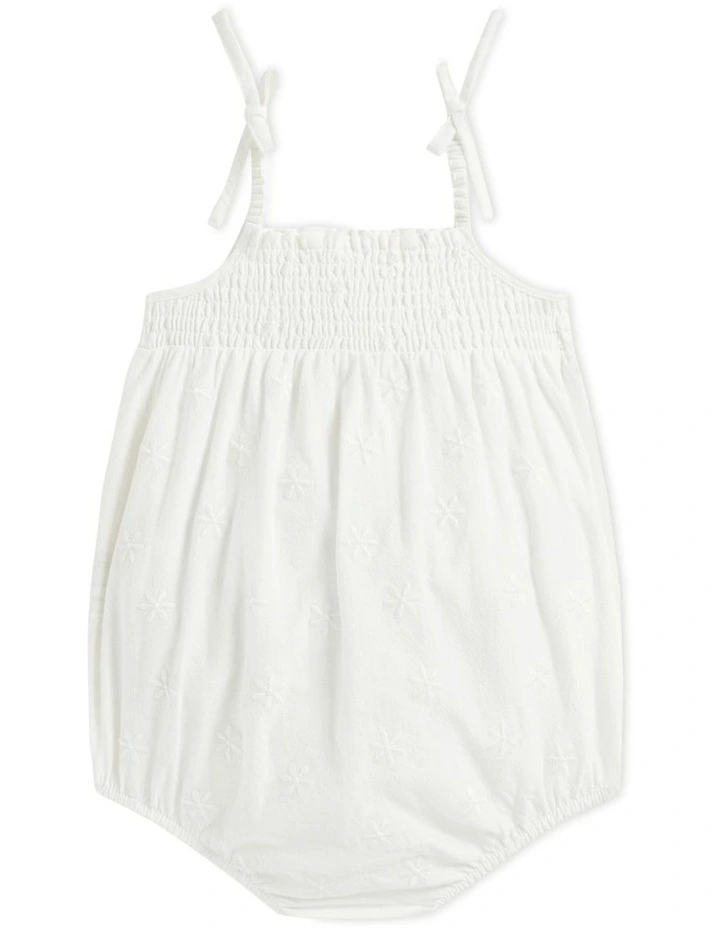 Brand new βοΈ Seed Heritage Embroidered Romper In White π - Image 2