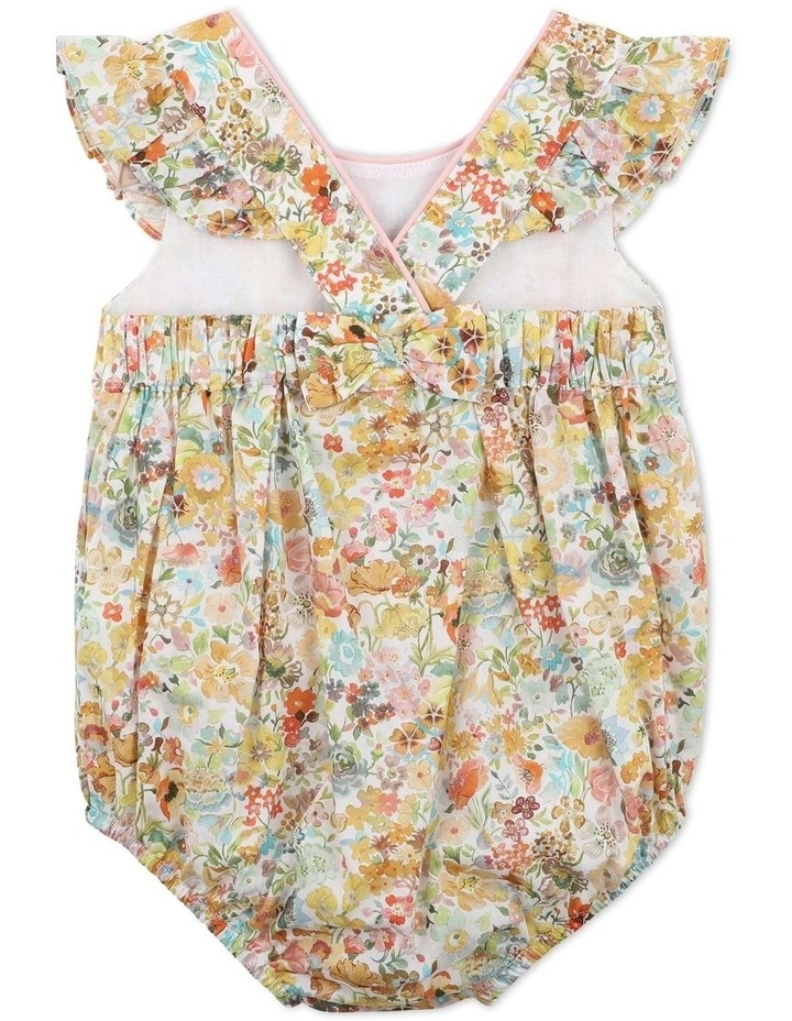 Outlet π Bebe Liberty Back Bow Romper In Multi 𧨠- Image 4