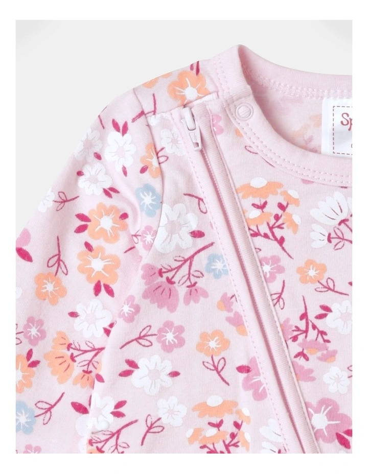 Hot Sale β¨ Sprout Essentials Floral Coverall In Light Pink π - Image 3