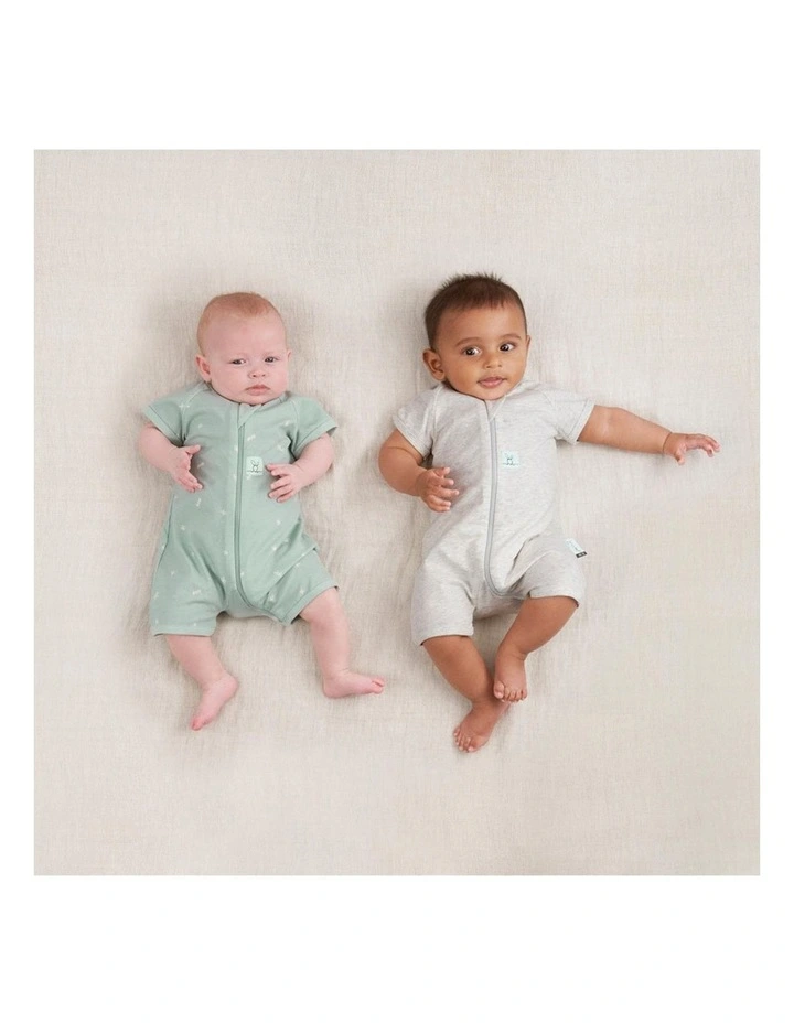 Flash Sale π ErgoPouch Layers Short Sleeve Baby Organic Cotton TOG 0.2 Size 0-3 Months Sage π - Image 7