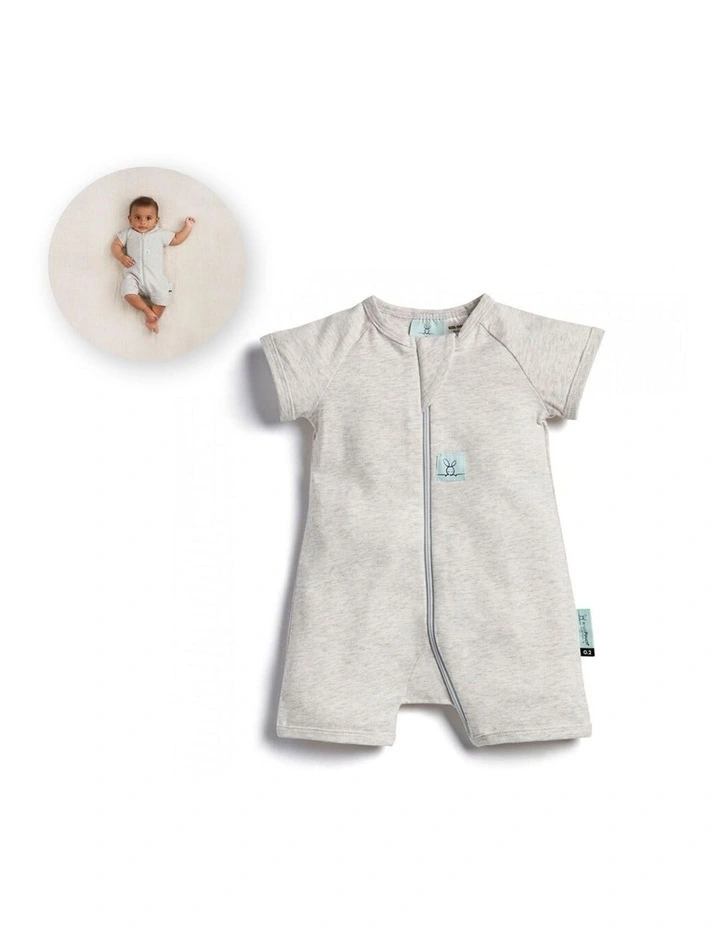 Buy 𧨠ErgoPouch Layers Short Sleeve Baby Organic Cotton TOG 0.2 Size 0-3m Grey Marle ⨠- Image 2