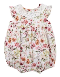 Wholesale 🔔 Bebe Liberty Lace Collar Romper In Fairytale Multi ⭐