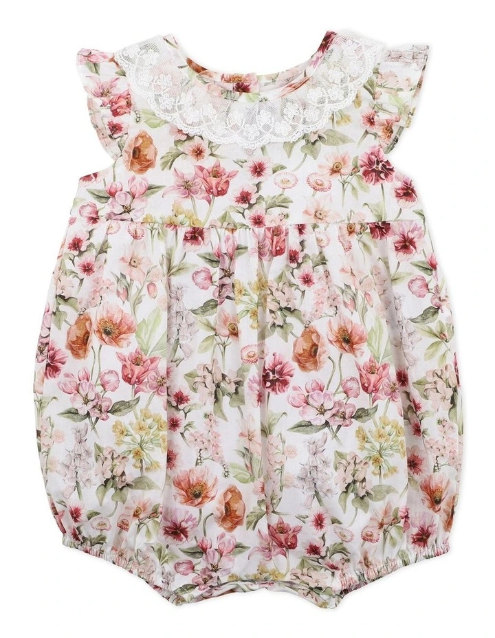 Wholesale π Bebe Liberty Lace Collar Romper In Fairytale Multi β