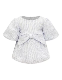Brand new ๐ฅฐ Bardot Junior Rue Stripe Broderie Romper In Bluestripe ๐