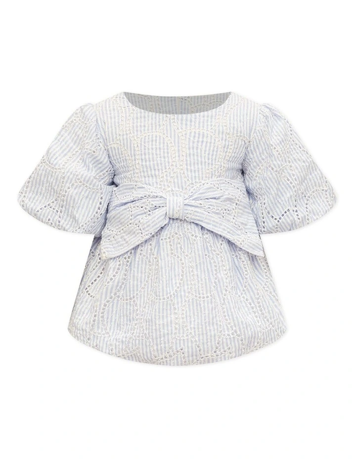 Brand new π₯° Bardot Junior Rue Stripe Broderie Romper In Bluestripe π