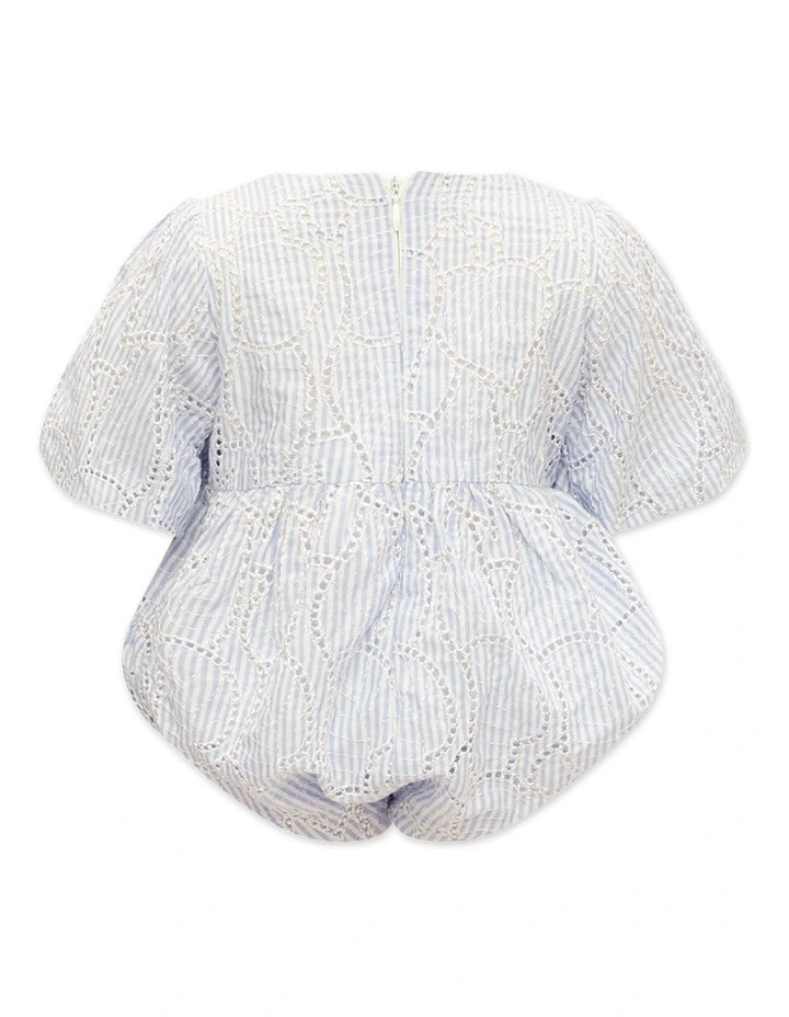 Brand new π₯° Bardot Junior Rue Stripe Broderie Romper In Bluestripe π - Image 2