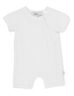 Budget โค๏ธ Bebe Short Sleeve Romper Vanilla โค๏ธ