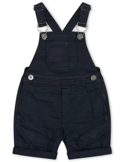 Promo 🌟 Indie Kids By Industrie The Armoured Short Dungaree In Raw Blue 🥰