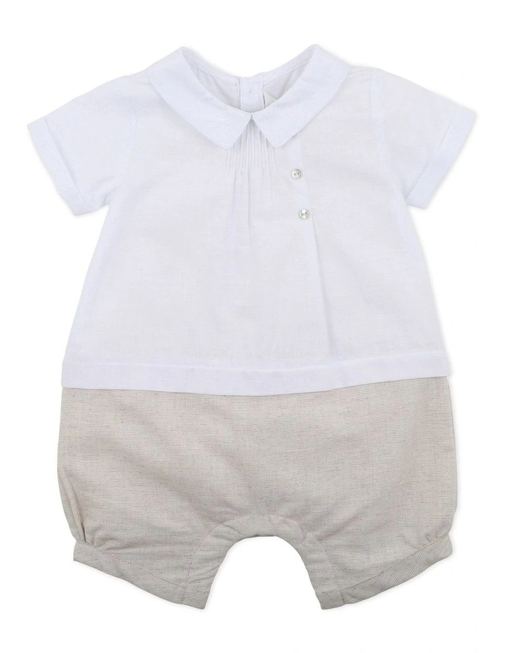 Buy π Bebe Edward π Shirt Romper In Ivory π