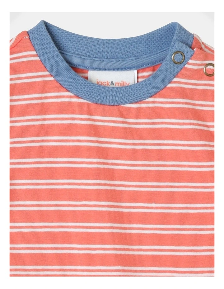 Budget π₯ Jack & Milly Sam Stripe Romper In Orange π - Image 2