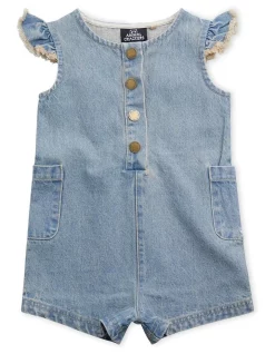 Best Sale 🥰 Animal Crackers Dig It Playsuit In Light Blue ⌛