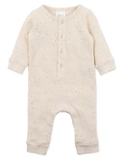 New โ๏ธ Bebe Henley Long Sleeve Romper In Latte Neps ๐คฉ