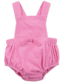 Outlet ⭐ Bebe ☀️ Summer Terry Romper In Pink 🌟