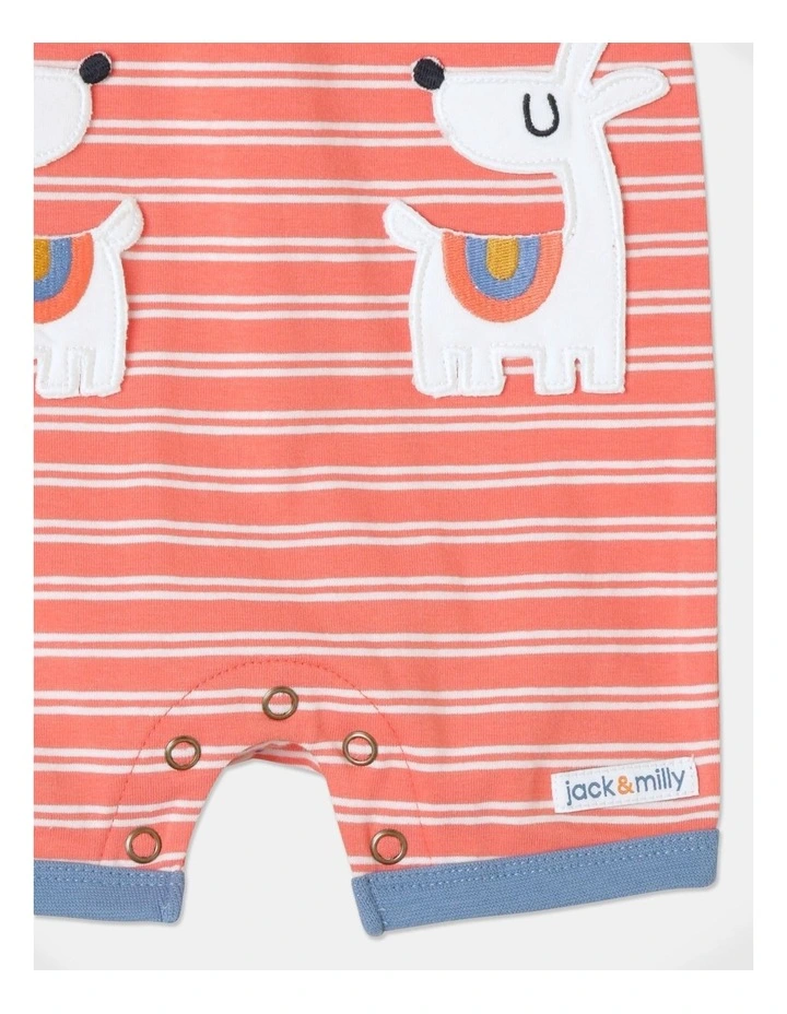 Budget π₯ Jack & Milly Sam Stripe Romper In Orange π - Image 5