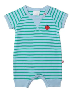 Best reviews of ๐ Marquise Apple Striped Romper In Blue/Green ๐ฅฐ