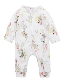 Hot Sale ๐คฉ Bebe Possum Long Sleeve Zip Romper In Ivory ๐