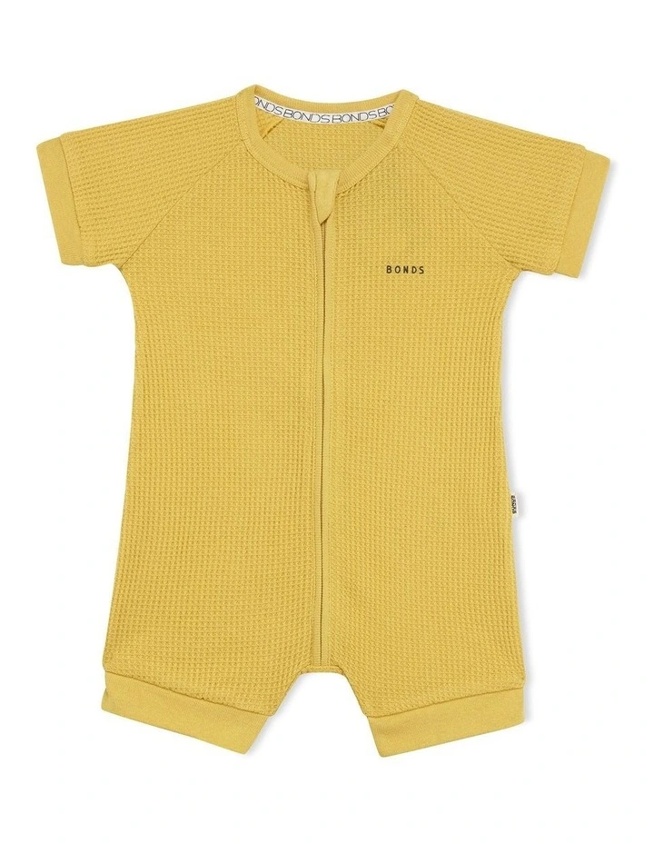 New π Bonds Organics Romper In Mustard β¨