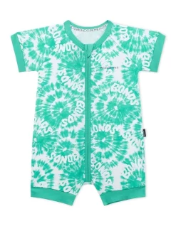 Best deal ๐คฉ Bonds Zip Romper Glowing Tie-Dye In Martian Glow ๐