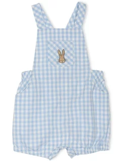 New ๐คฉ Peter Rabbit Gingham Romper In Blue ๐