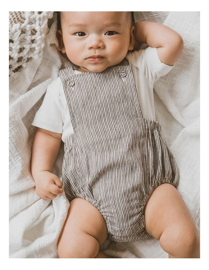 Cheapest π₯° Bebe Jesse Woven Stripe Bodysuit In Cacao β - Image 4