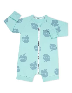 Best reviews of ✔️ Bonds Wondercool Short Leg Wondersuit Abundant Apples In Mint Green 🔥