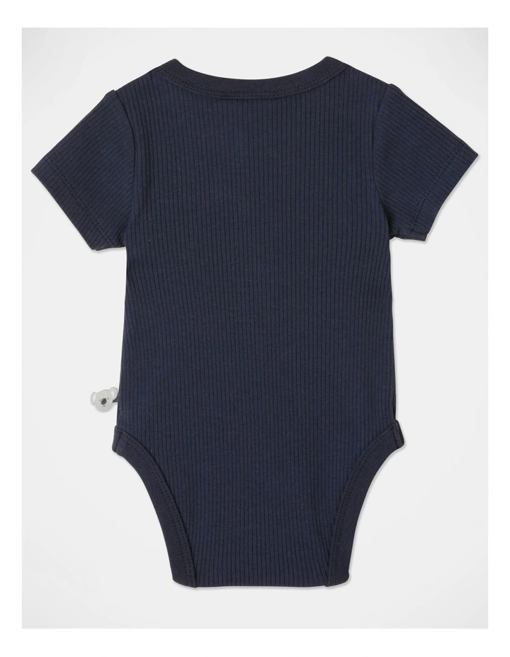 Discount π Jack & Milly Naturals Organic Rib Bodysuit In Navy π - Image 3