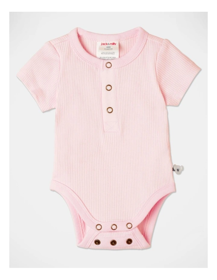 Best reviews of π Jack & Milly Naturals Organic Rib Bodysuit In Light In Pink π₯