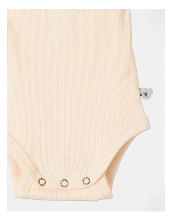 Hot Sale π Jack & Milly Naturals Organic Rib Bodysuit In Oatmeal Cream β¨ - Image 4