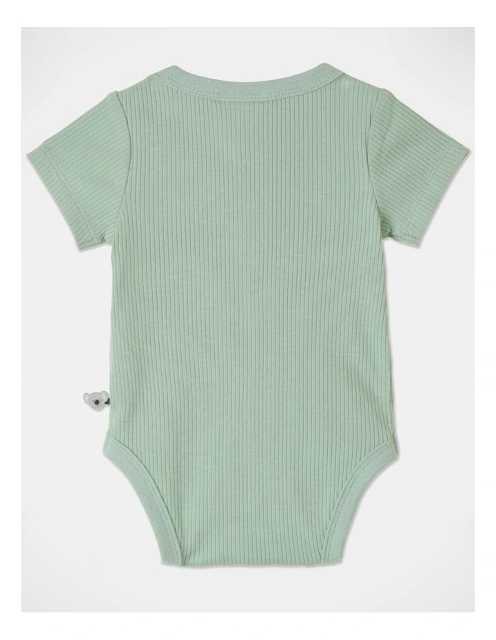Coupon π Jack & Milly Naturals Organic Rib Bodysuit In Sage π - Image 3