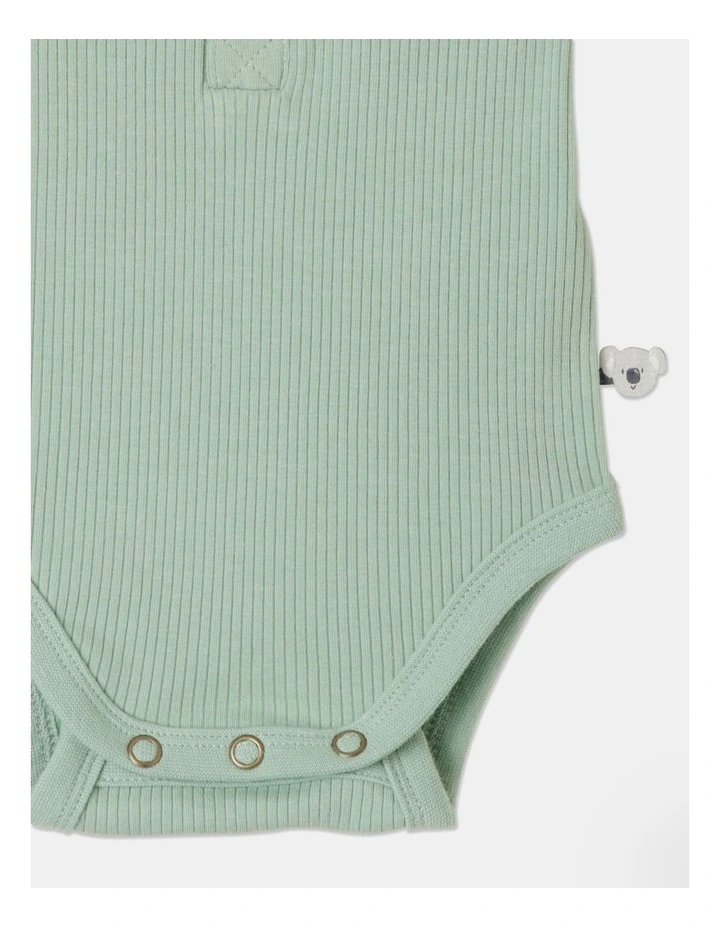 Coupon π Jack & Milly Naturals Organic Rib Bodysuit In Sage π - Image 4