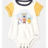 Hot Sale ???? Jack & Milly Milo Oversized Bodysuit In Mustard/Cream ????