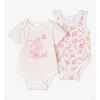 Best Pirce ???? Sprout Essential Bunny And Floral 2 Piece Mix Bodysuit Set In White ✔️