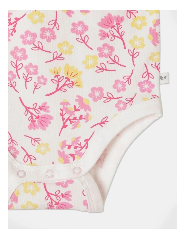 Best Pirce π Sprout Essential Bunny And Floral 2 Piece Mix Bodysuit Set In White βοΈ - Image 3
