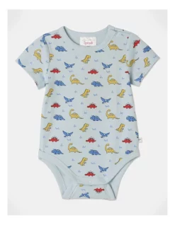 Coupon 🤩 Sprout Essential Dino Bodysuit In Light Blue 🌟