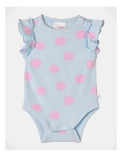 Best Sale ???? Sprout Essential Spots Bodysuit In Light Blue ????