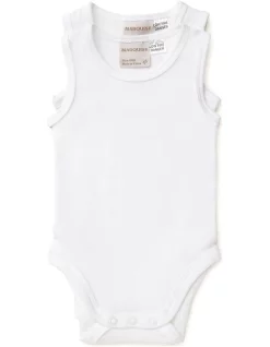 Cheapest ⭐ Marquise Sleeveless Body Suit White 2 Pack 👍