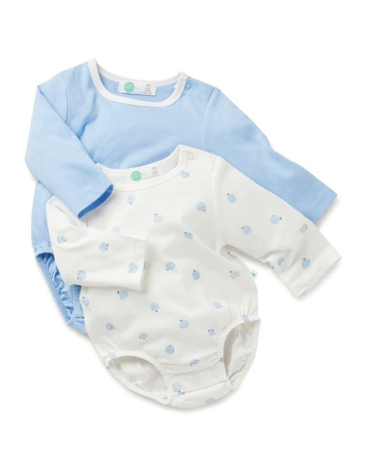 Core Jersey Bodysuit 2 Pack in Blue Cheap ???? Little Green & Co Core Jersey Bodysuit 2 Pack In Blue ???? -Jack & Milly shop unnamed file 1492