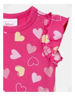 Best Pirce ???? Sprout Essentials Hearts Bodysuit In Fuchsia ???? -Jack & Milly shop unnamed file 1502