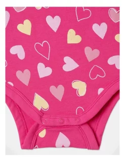 Best Pirce ???? Sprout Essentials Hearts Bodysuit In Fuchsia ???? -Jack & Milly shop unnamed file 1503