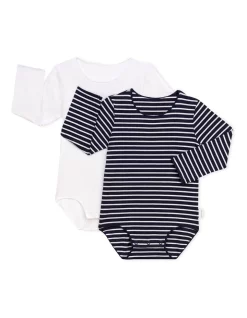 Deals 👏 Bonds Wonderbodies Long Sleeve Bodysuit 2 Pack In Multi 😀