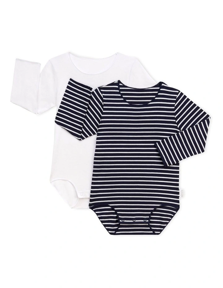 Deals π Bonds Wonderbodies Long Sleeve Bodysuit 2 Pack In Multi π