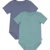 Discount 👏 Bonds Organic Short Sleeve Bodysuit 2 Pack In Multi ✔️