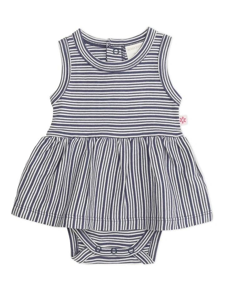 Wholesale π Marquise Stripe Bodysuit π Dress In Navy π§¨