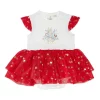 Top 10 ???? Peter Rabbit ???? Christmas Tutu Bodysuit In Ivory/Red ????