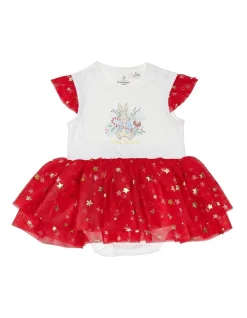 Top 10 🛒 Peter Rabbit 🎅 Christmas Tutu Bodysuit In Ivory/Red 🎉